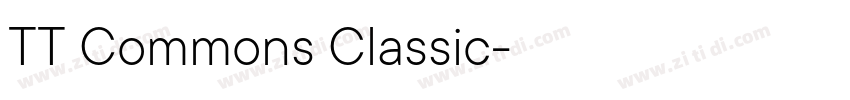 TT Commons Classic字体转换